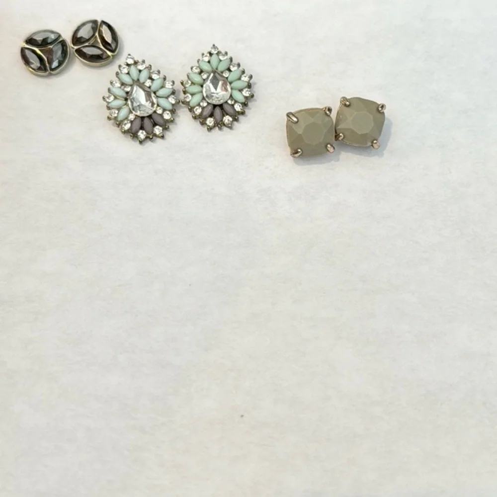 Bundle (3) Pairs of Stud Earrings - Picture 2 of 8